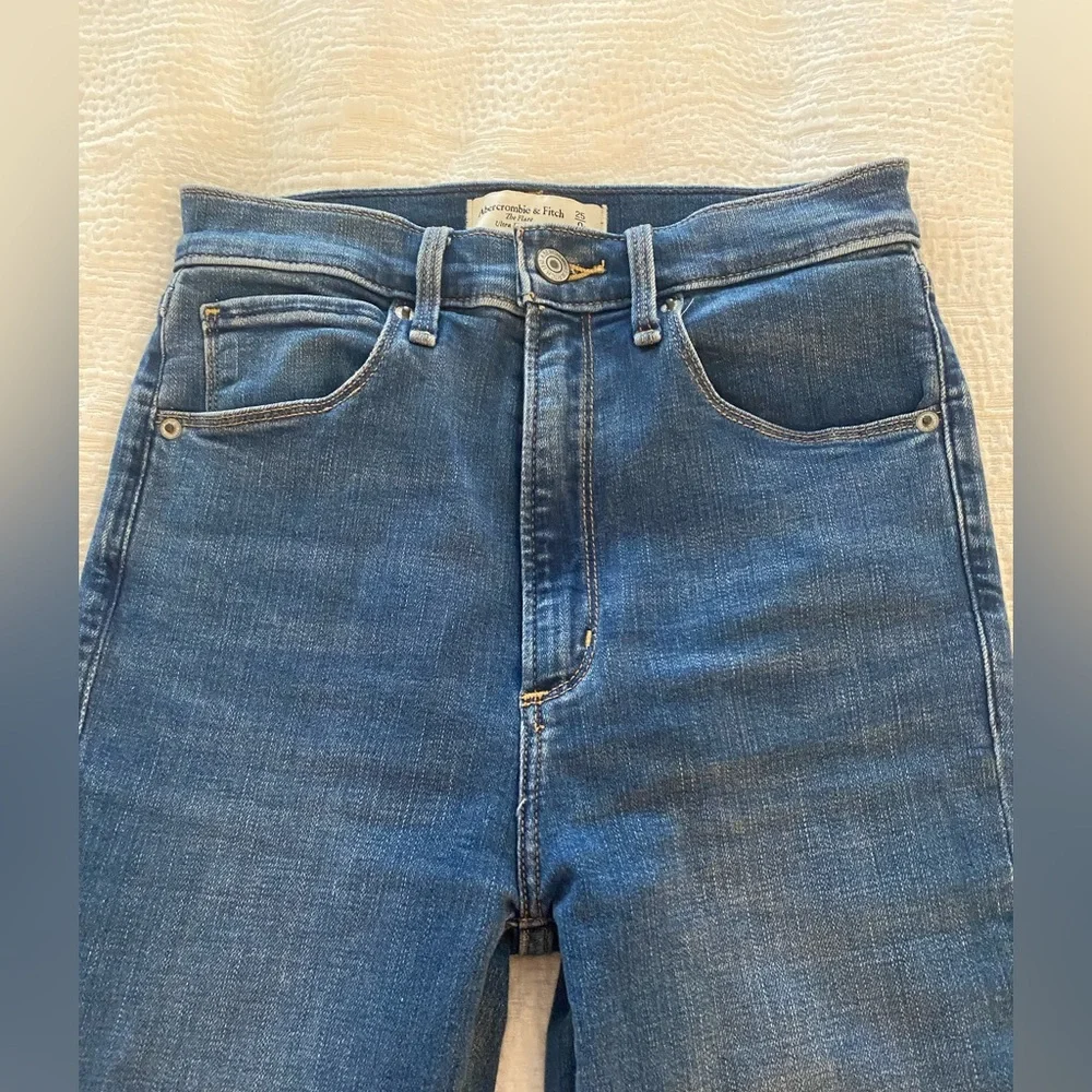 Abercrombie & Fitch Blue Flare Jeans - Picture 4 of 5